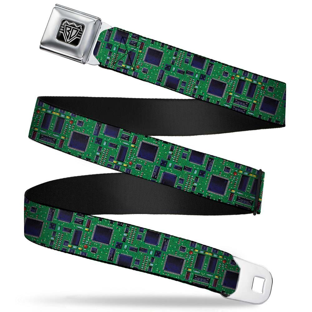 1347 Unisex-Adult's Seatbelt Belt Circuit Board Regular, 1.5" Wide-24-38